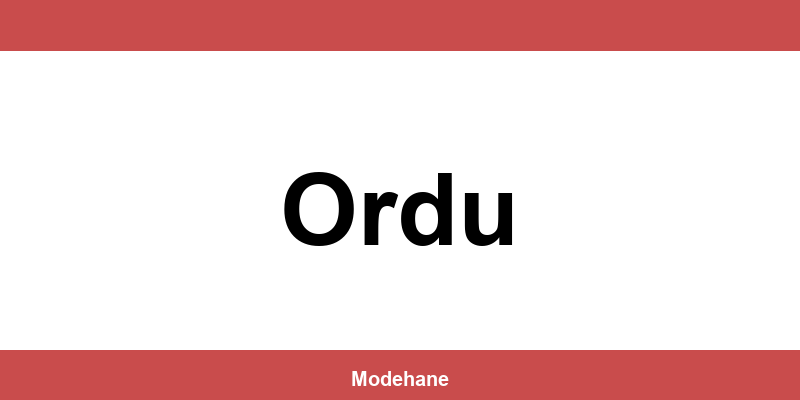 Tudors Ordu mağazaları ve iletişim bilgileri