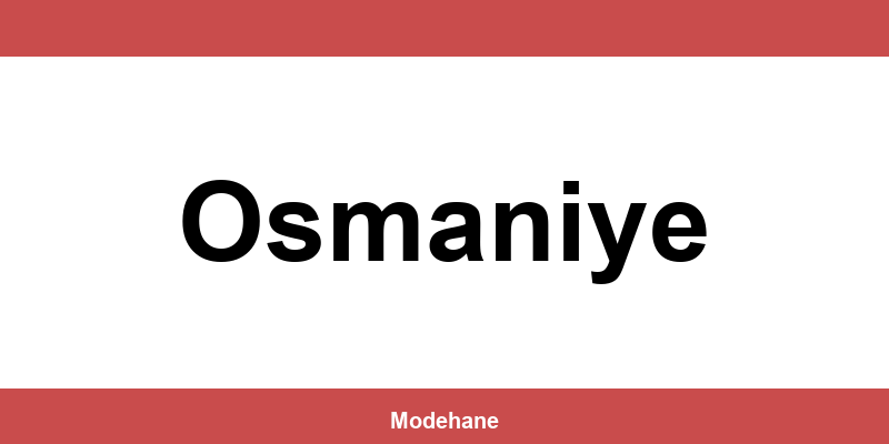 Tudors Osmaniye mağazaları ve iletişim bilgileri
